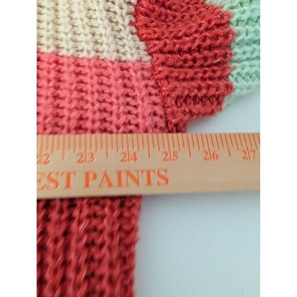 Torrid Stripe Chunky Knit Tunic Sweater Womens Size 3X Multicolor Boho Whimsy - Picture 7 of 8